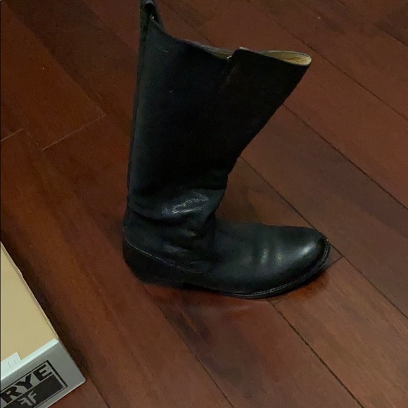 Frye Black High Boots. - Picture 3 of 5